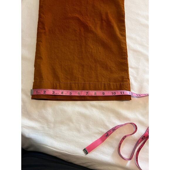 J.Crew Factory Women's High-rise patch-pocket wide-leg pant Burnt Sienna Size 34 - Picture 10 of 10